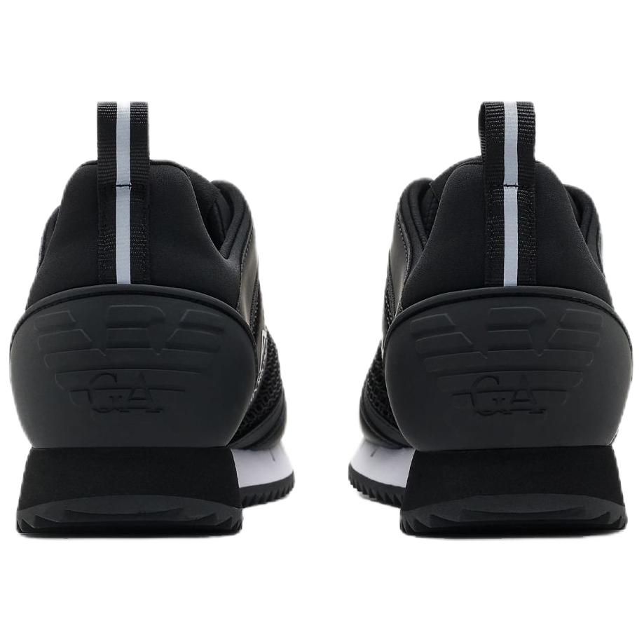 Emporio Armani EA7 Кроссовки на шнуровке с круглым носком, Color Block, низкие, повседневные, унисекс, Черный 7X000334AF18610MC001