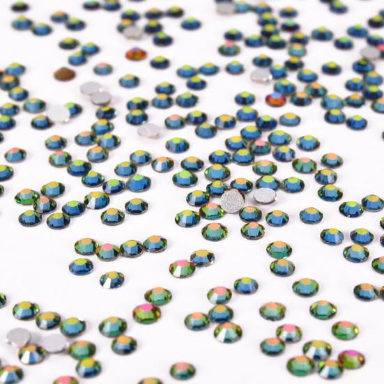 1 упаковка, белые стразы AB DIY с плоской задней стороной, блестящие стразы для дизайна ногтей, декор чехла для телефона