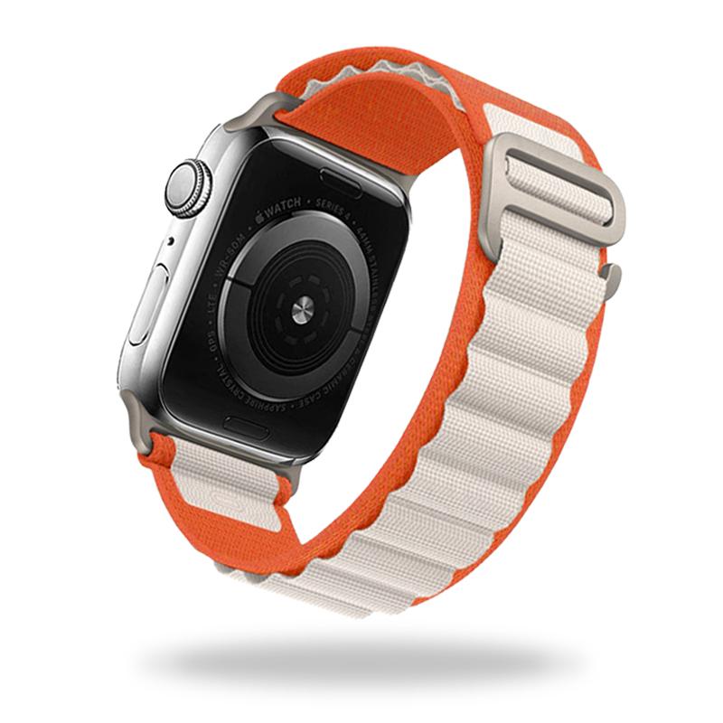 Ремешок Alpine Loop для Apple Watch ultra 45 мм, 41 мм, 44 мм, 40 мм, 49 мм, 42 мм, 38 мм, металлический браслет iWatch Ultra SE 8, 7, 6, 5, 4, нейлоновый ремешок