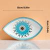 Многофункциональный креативный овальный поднос для украшений в форме глаза, прочный керамический держатель для колец, аксессуар для модных женщин