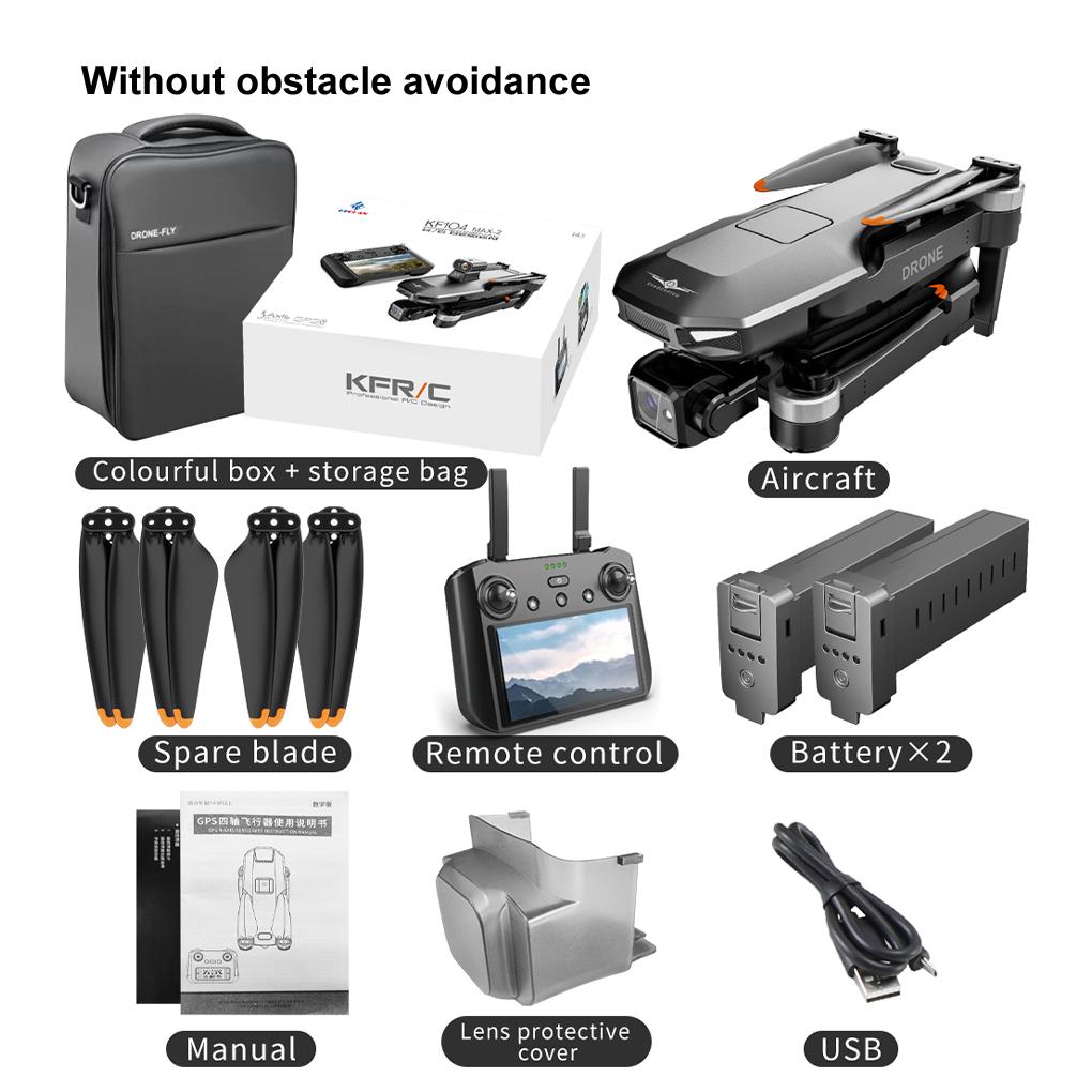 KF104 / KF104MAX2 Профессиональный Дрон WIFI 360 Обход Препятствий Сенсорный Экран FPV Бесколлекторный С 4K Камерой 3-Осевой Подвес RC Дрон