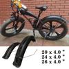 Bike Fenders 24/26/20" X4.0 Fat Tire Mud Guards Fender Set Mudguards For BMX Folding Snow E-Bike Bicycle MTB Cycling Accessories
