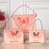 Paper Box Cutout Butterfly Candy Box with Handle Wedding Gift Packaging Box  Birthday Party Gift