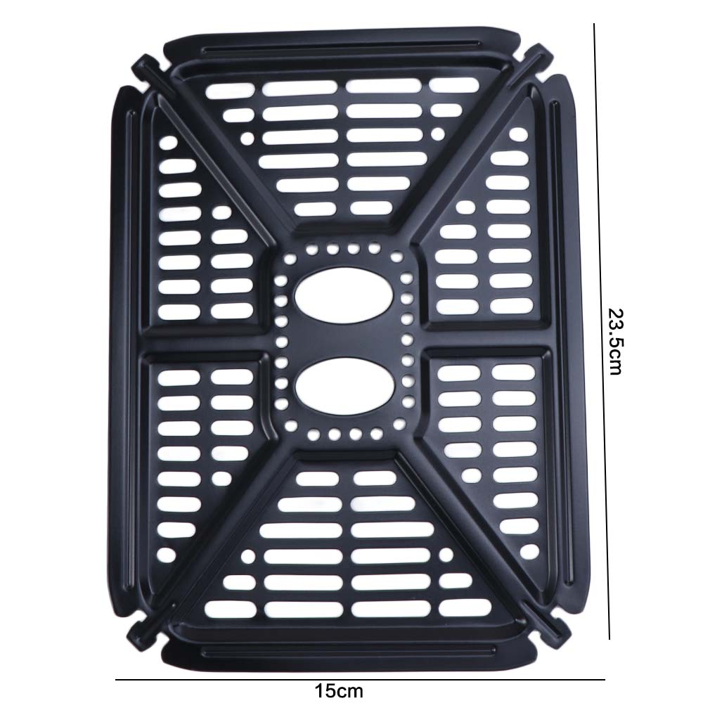 Non-Stick Air Fryer Grill Plate Square Air Fryer Tray Food Grade Grill Pan  Easy Clean