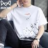 MIIOW Мужская футболка с коротким рукавом из чистого хлопка
