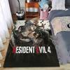 Ковер с артом игры Resident Evil 4, Темный дизайн, Декоративный ковер, Подходит для использования в качестве противоскользящего покрытия для гостиной, спальни, диванов