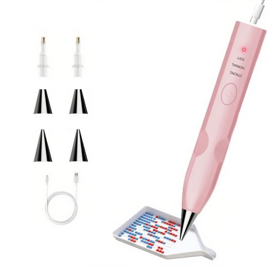 Электрическая ручка для алмазной мозаики Вакуумный инструмент для выкладки алмазов USB-перезаряжаемая Не требует воска Ручка для алмазной мозаики для начинающих взрослых