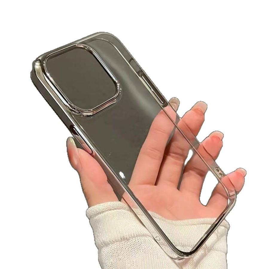 Гальванизированная Рамка для Apple iPhone 17 Pro Max/16 Pro - Ударопрочный Чехол, Подходит для iPhone 14/13/12.