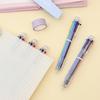 Ball Point Pen Marker Korea Creative Stationery Pen 6 Color In 1 Ballpoint Pen Color School Supplies Cute Office Accessories