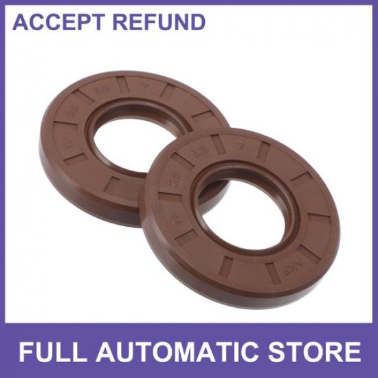 Сальник Уплотнительное кольцо Сальник вращающегося вала Резина FKM 25x52x7мм 2шт.