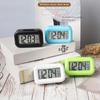 12/24h LED Digital Display Alarm Clock Home Office Bedside Power Multifunction Snooze Temperature Night Light Date Alarm Clock