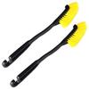 Audiophile Car Wash Wheel Brush with Tire Cleaning Car Wash Cleaning Tool for Motorcycles and Room Set of 2 Brush, 90-Degree Bristles, Tool, Tool,