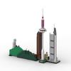 MOC-139607 Compatible Building Block Educational Set – Frankfurt am Main Skyline Architectural Scene Toy