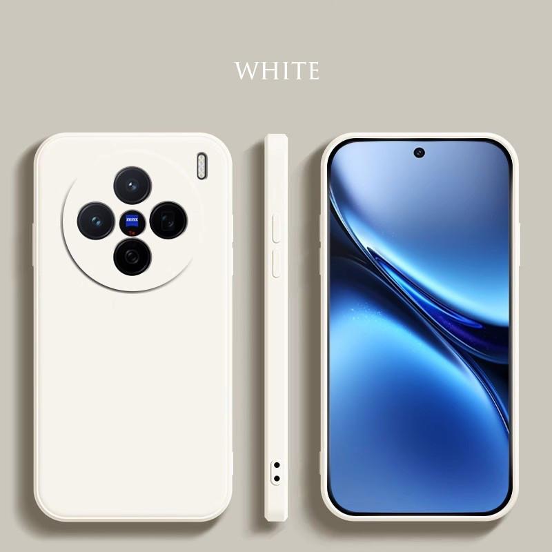 Жидкий силиконовый чехол для vivo X200 Pro Mini X100 Ultra X100s Pro Матовый оригинальный жидкий противоударный прямой край ультратонкий защитный мягкий чехол