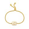 Shell Letter Bracelet,charm Initial Bracelet for Women, Stainless Steel Chain Adjustable Alphabet Jewelry Gifts for Women Girls