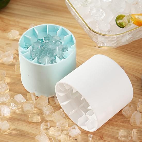 Silicone Ice Mold Easy To Demould Ice-making Convenient Round Cylinder Cube Maker Bar Accessories