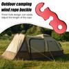 10Pcs Aluminum Rope Tensioner 3 Hole Straight Tent Cord Adjuster Compact Size Corrosion Resistant Rustproof Tent Cord Tensioner