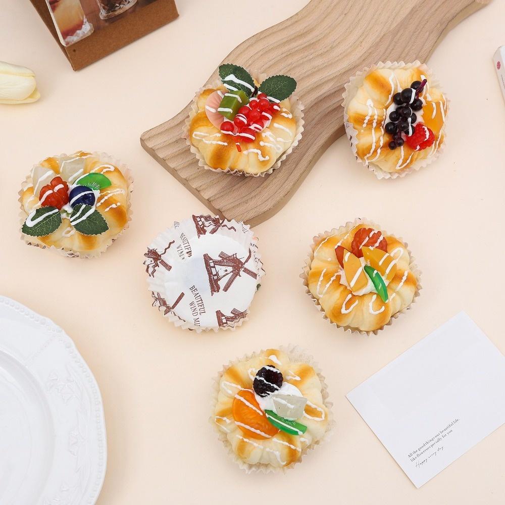 Cartoon Cake Squeeze Toy Rebound Mochi Squish Foam Toy New Refrigerator Magnets Student