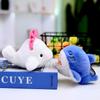 Cute Marine Animals Seal Shark Whale Plush Toy Keychain Bag Pendant Kids Gifts