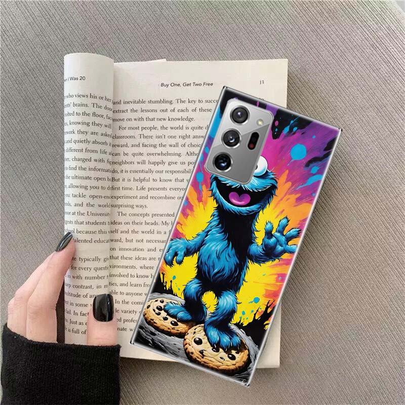 Funny Cookie M-Monster Phone Case for Samsung A17 A37 A57 A07 A16 A26 A36 A56 A05S A15 A25 A35 A55 Galaxy A03 A13 A23 A33 A53 A5