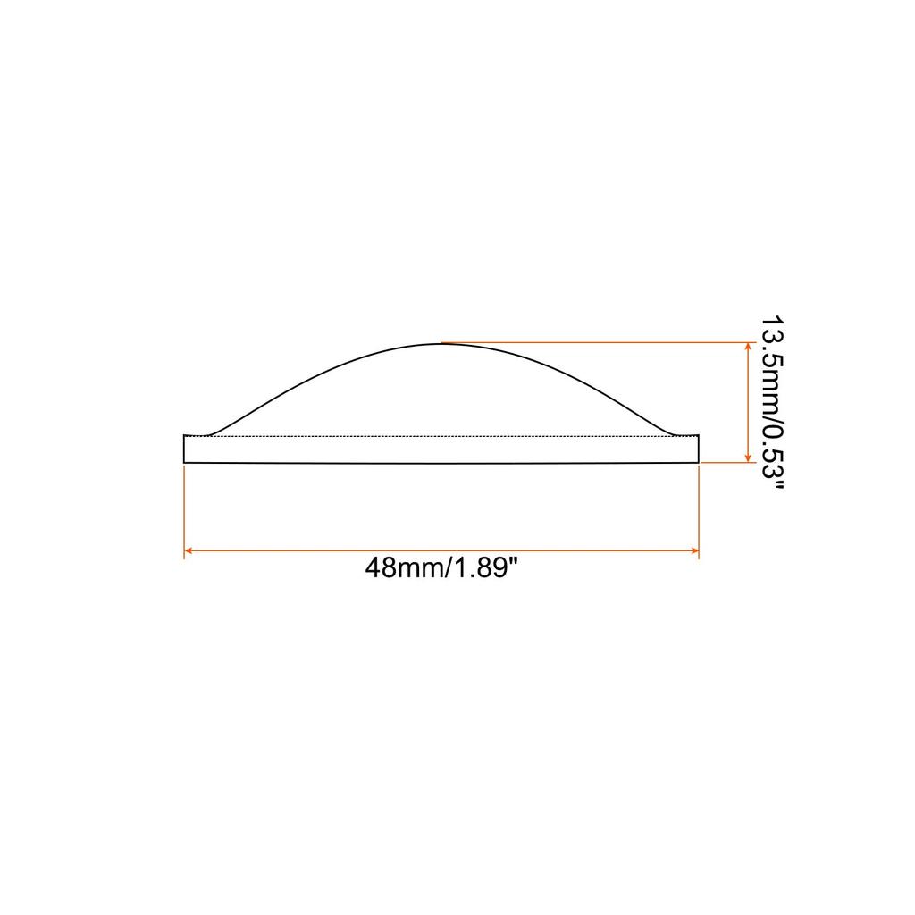 PATIKIL Диаметр 48 мм Высота мм 5 шт. Акриловая светодиодная оптическая выпуклая линза конденсатора для светодиодного фонарика велосипедный налобный фонарь прозрачный 13,5