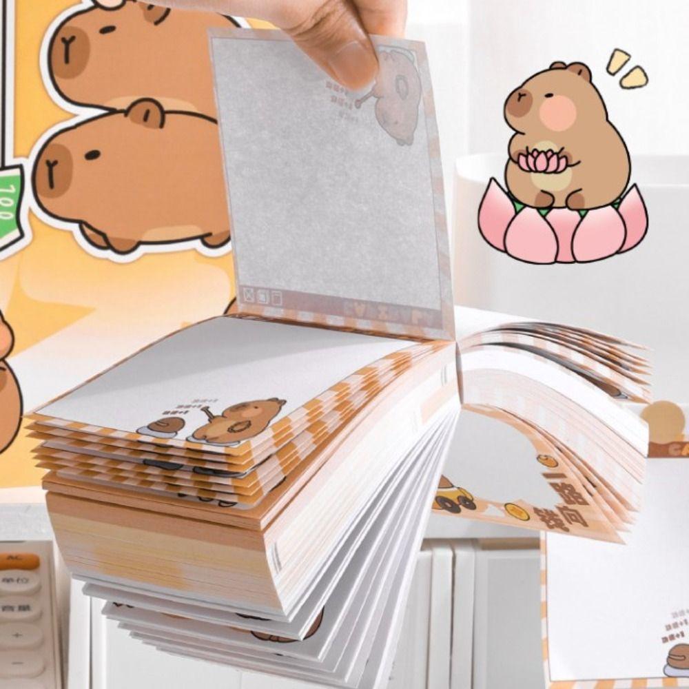 400 листов нелипкой бумаги для заметок Capybara Kawaii Memo Notepad Letterpad Memo Reminder Paper Gift