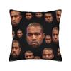 K-kanyes W-wests Забавные Подушки Чехлы Аксессуары Напечатанный Чехол На Подушку Декоративный Чехол На Подушку Для Дивана Дома Разные Размеры