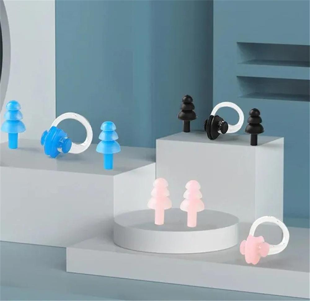 Мягкий силиконовый водонепроницаемый зажим для носа для плавания, беруши, индивидуальный защитный комплект, аксессуары для дайвинга, серфинга и плавания