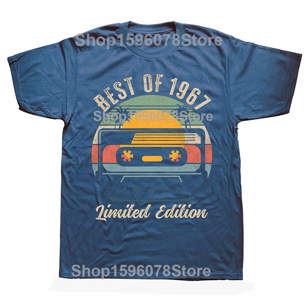 Best Of 1967 59th Birthday Gifts Limited Edition 58 Year Old Tee Tops Round Neck Fashion Tshirt Clothing Casual Basic Tshirts