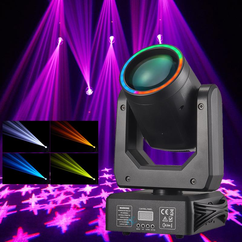 DJ Свет 150 Вт Цветной луч Вращающаяся голова Свет с рисунком DMX512 Управление Для сцены Вечеринки Свадьбы Мероприятия Световое шоу
