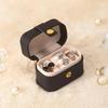Square PU Leather Earrings Ring Storage Box Ring Jewelry Organizer Mini Ring Box Storage Container