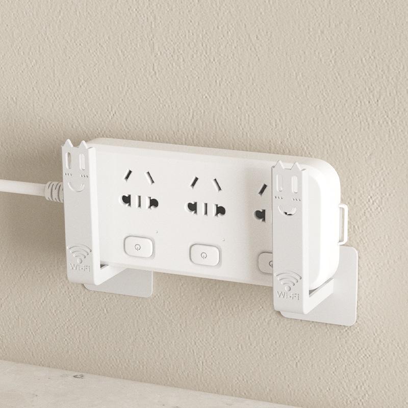 Wall-Mounted WiFi Router & Modem Shelf with Heat Dissipation, Punch-Free Installation