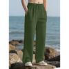 Men S Loose Fit Striped Straight Leg High Waist Trousers