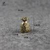Vintage Copper Lucky Dollars Money Bag Figurines Ornaments Desk Decorations Handmade Brass Car Key Ring Pendant Home Decor Craft