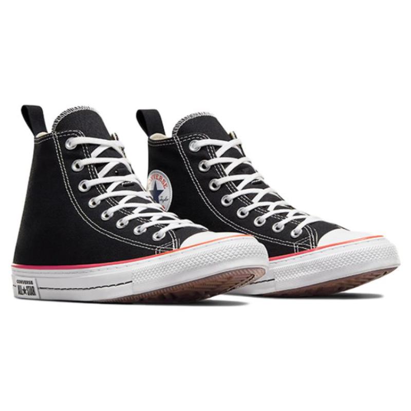 Converse All Star Comfortable and Versatile Abrasion Breathable High Top Canvas Shoes Unisex Black