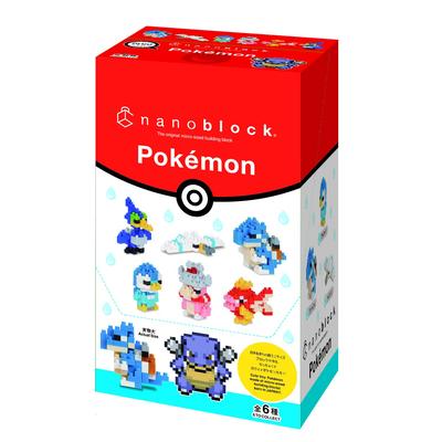 Kawada Nano Block Mini Nano Pocket Monster Water Type (BOX) NBMC_16S 1BOX = 6 штук, всего 6 типов