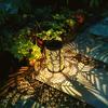 Solar lamp portable leaf hollow projection lamp courtyard landscape garden decorative outdoor lamp