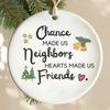 Yousheng Friends Close Christmas Ornaments Acrylic Hanging Plaques with Inspirational Quotes Cute Xmas Gifts for Best Friend
