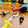 Wine Bottle Stopper Leak-proof Wine Stopper Push-type Design Silicone Wine Bottle Sealer for Home Kitchen