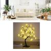 LED Tabletop Bonsai Tree Lamp USB Tree Lamp Christmas Bedroom Decoration Table Night Light White 24