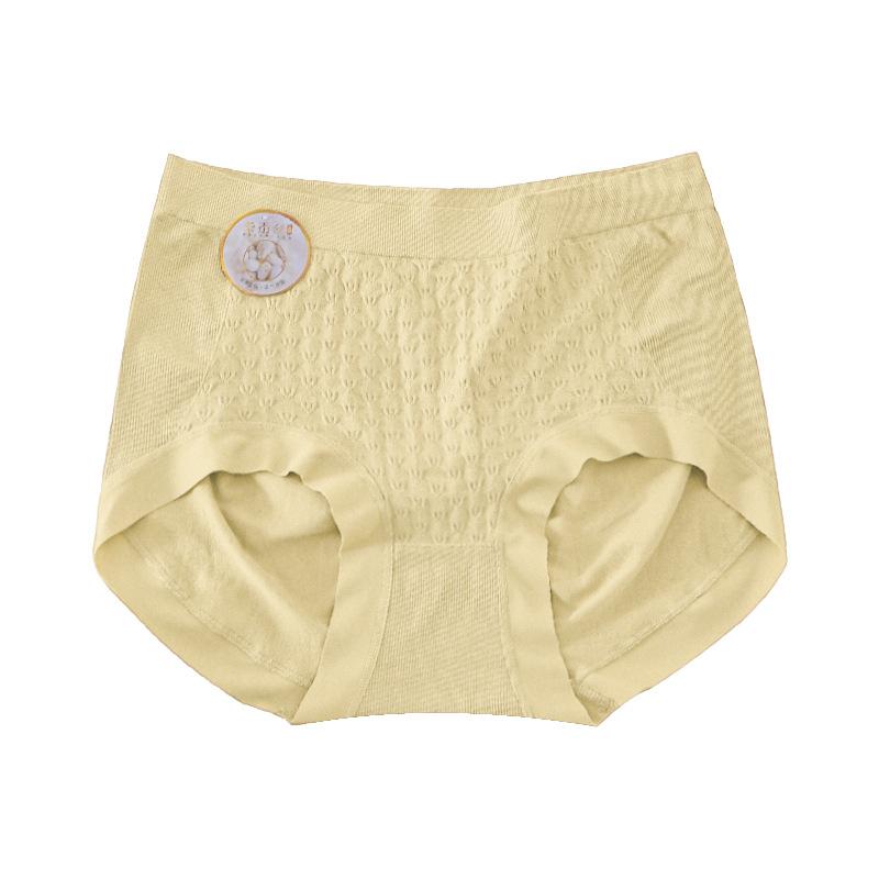 Женское антибактериальное нижнее белье с высокой талией, облегающее живот, бесшовное дышащее треугольное нижнее белье