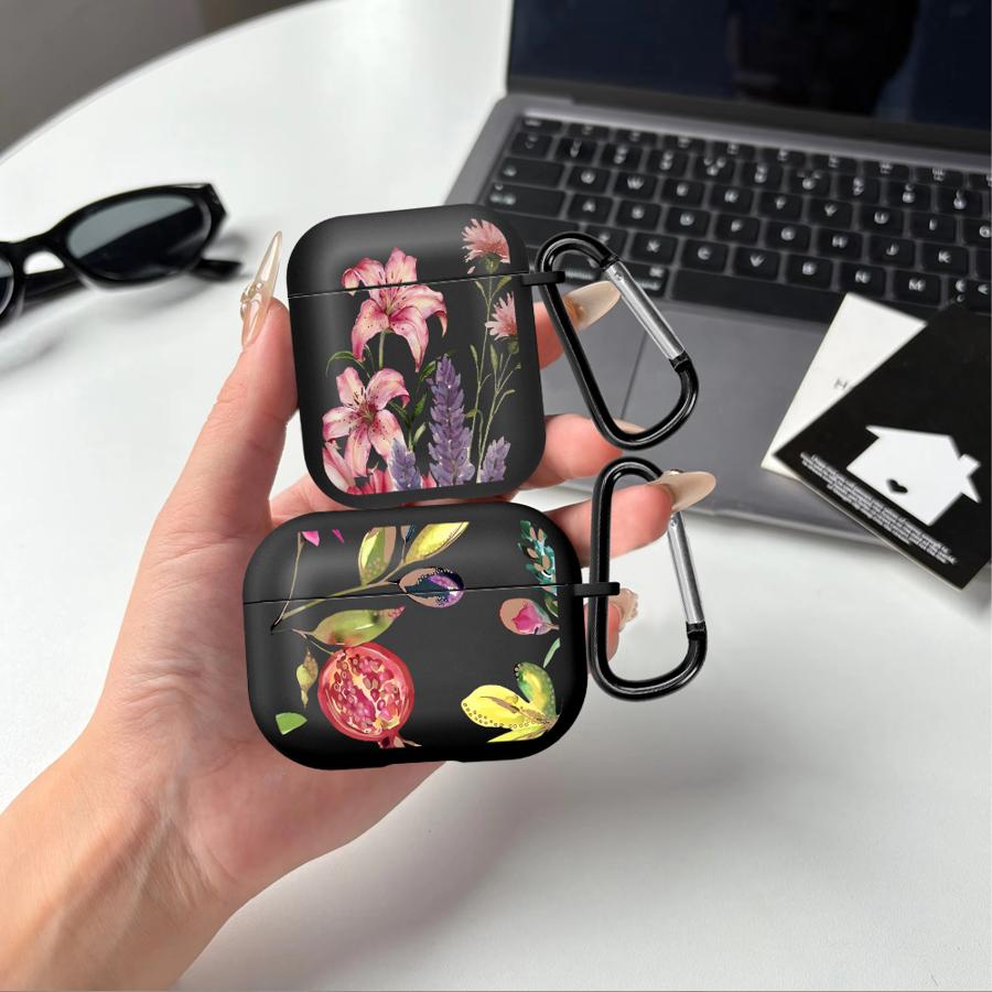 Простые Чехлы для Наушников с Цветами Чехол для Airpods Pro 3 2 Pro2 4 Pro3 1