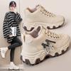 New Breathable White Shoes for Spring and Autumn Thin Sole Casual Height-resistant Wear-resistant Korean Style College Shoes Trend