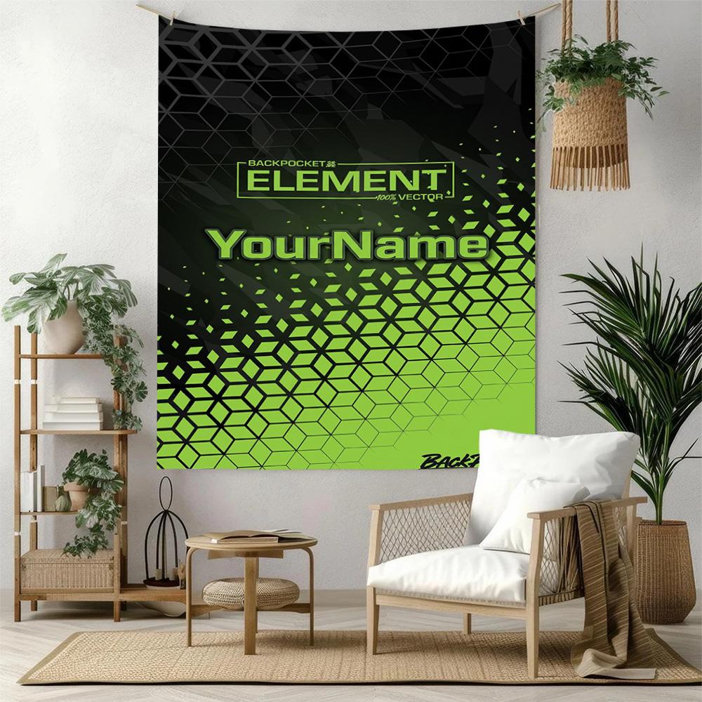 Ethnic Tribal Patterns Custom Your Name Wall Decor Tapestry Art For Pet Memorial Birthdaywedding Party Backdrop Family Gift