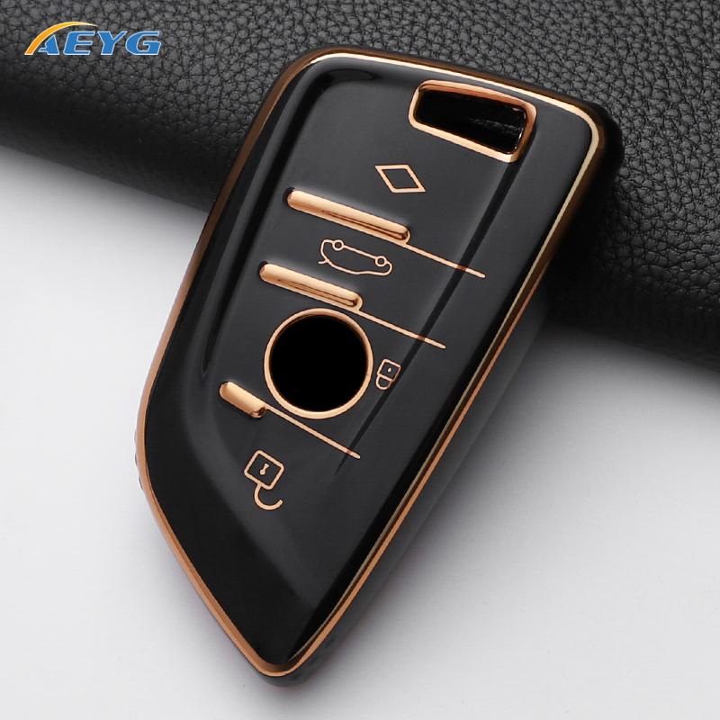 Чехол-накладка из ТПУ для пульта ключа автомобиля для BMW X1 X3 X4 X5 X6 F15 F16 G30 3 5 7 серии G11 F48 Аксессуары Брелок