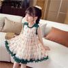 Платье принцессы для девочек, летнее платье, детское милое сетчатое пышное платье, платье для девочек, юбка, милая юбка Лоли, шифоновое платье без рукавов с круглым вырезом