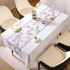 Водонепроницаемая скатерть с цветочным рисунком, мягкие моющиеся скатерти из ПВХ, обеденное чайное полотенце высокого класса, прямоугольный настольный лист, коврик для завтрака в отеле