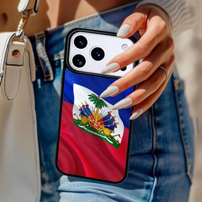 Гаити Гаитянский Флаг мягкий Чехол для Телефона для iPhone 17 Air 14 15 13 12 Max Чехол для Apple 14 15 16 16e 11 Pro Max Plus