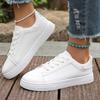 Large Size White Shoes Women's Spring and Summer Youth Casual Versatile Women's Shoes Students White Sports Board Shoes Women