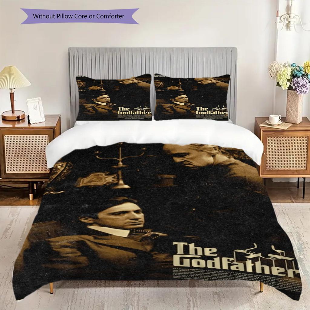 The Godfather Trilogy Threepiece Set 1 Duvet Cover 2 Pillowcase Without Core Soft And Comfortable Duvet Cover And Pillowcase Bedding Set
